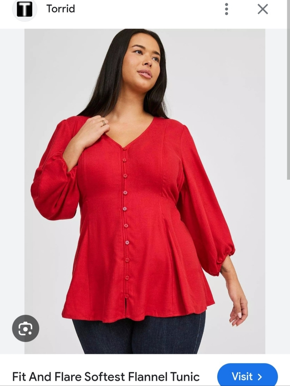 Torrid Flannel Blouse